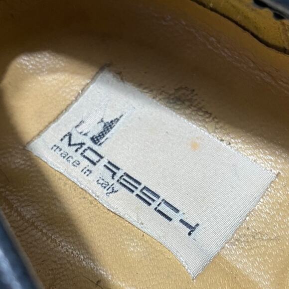 Moreschi navy blue genuine leather tassle loafers Made in Italy - Men's 10 - Picture 7 of 9